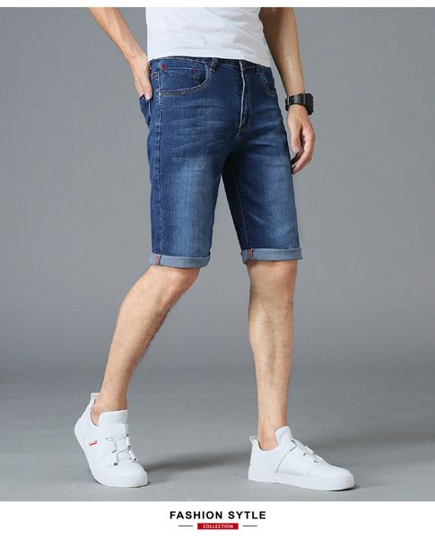 

mens summer jeans 2020 fasion blue denim jeans short for men jean shorts pants plus size 29 30 31 32 33 34 35 36 38 40 42 44 46