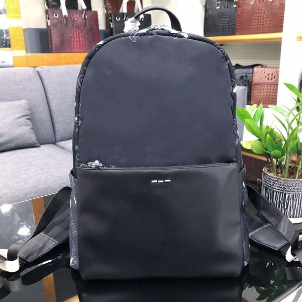 

3917-1 men backpack women shoulder bags totes handbags handles cross body messenger bags with waterproof nylon cloth black bags