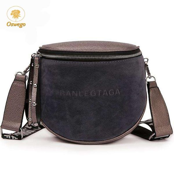 

oswego vintage frosted leather bucket bags for women 2019 new shoulder messenger bag female crossbody bags luxury handbags