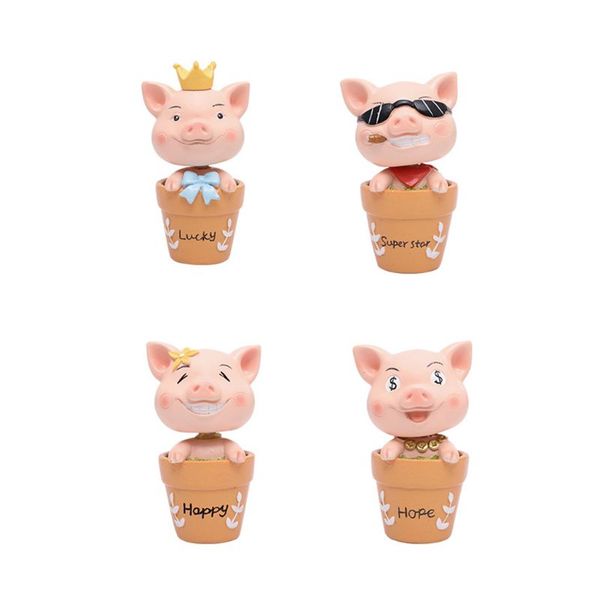 

cute car dashboard toy fun shaking head toy car decoration