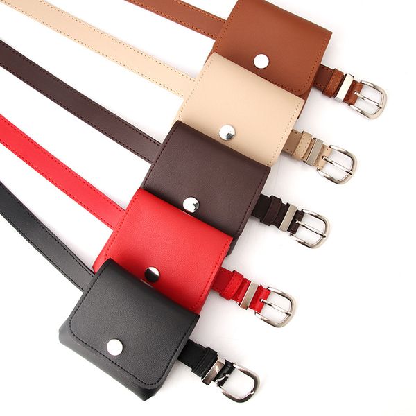 

2020 new fashion women bag pu leather waist pack mini femal belt bag phone pouch bags ale women waist packs