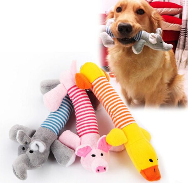 

pet dog chew toys pig duck elephant plush sound toy creative interactive squeaker squeaky puppy cat toy