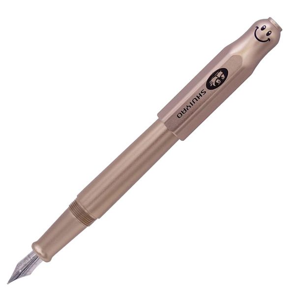 

s&y smile young marker fully aluminum alloy fountain pen cute lovely gray fashion writing gift pen smooth iridium nib 0.38/0.5mm