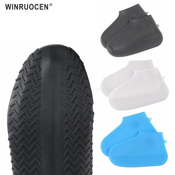 

reusable silicone shoe cover s/m/l waterproof rain shoes covers outdoor camping washable rubber wear-resistant recyclable, White;pink