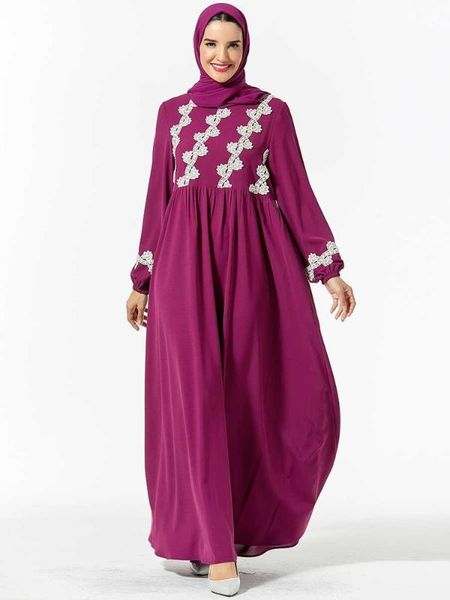 

muslim hijab fashion abaya dress islamic dresses dubai caftan arabe moroccan style islamische kleidung (excluding headscarf, Red