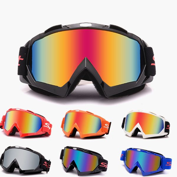 

colorful clear lens motorbike eye protection universal moto dirt pit bike off-road racing motorcycle glasses motocross goggle
