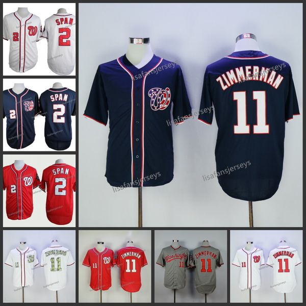 

Mens 2 span 11 Ryan Zimmerman 2018 baseball Jerseys Home Away Road Embroidered Zimmerman 11 cheap Stitched baseball jersey