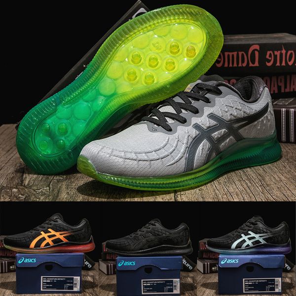 

2019 Asics Gel-Quantum Infinity Running Shoes Mens Womens White Green Top Quality Sport Shoes Designer Sneakers Size 40-45