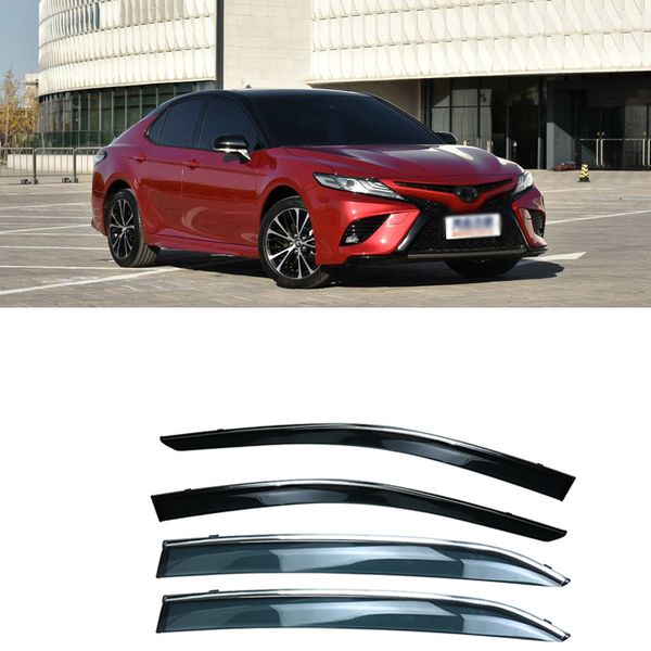 

jinke 4pcs blade side windows deflectors door sun visor shield for camry 2018