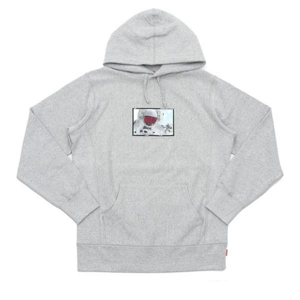 

19fw box logo астронавт толстовка с капюшоном мужчины женщины улица пуловер толстовки осень зима с капюшоном свитер повседневный outwear hoo, Black