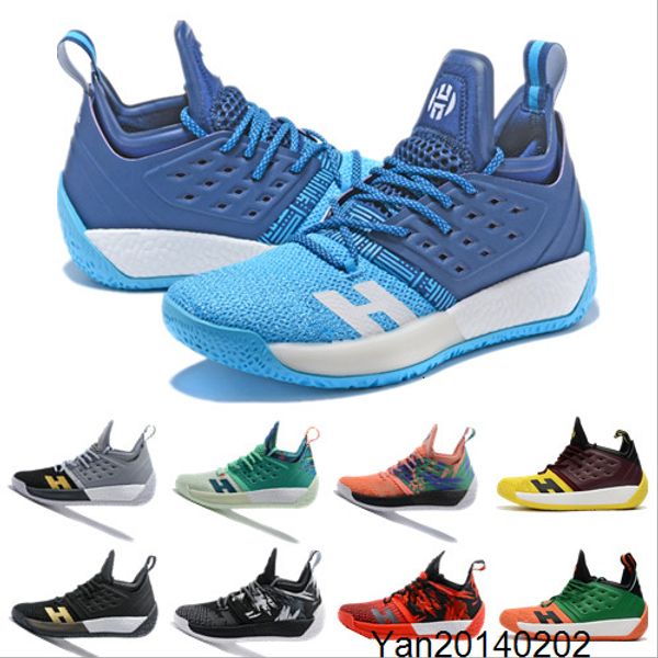 

2019 new james harden 2 vol.2 men's basketball shoes gold/championship mvp finals training sneakers sports running shoes size 7-12