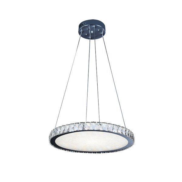 

crystal round pendant light dimmable creative crystal hanging lights for dining room living room shopping mall