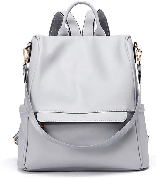 

anti theft women backpack purse fashion leather large travel bag ladies shoulder diaper bags