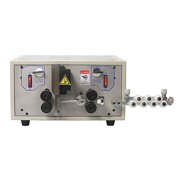 

automatic wire cable strip stripping peeling machine skinning cutting computer machine for scrap copper with drill feeding panel