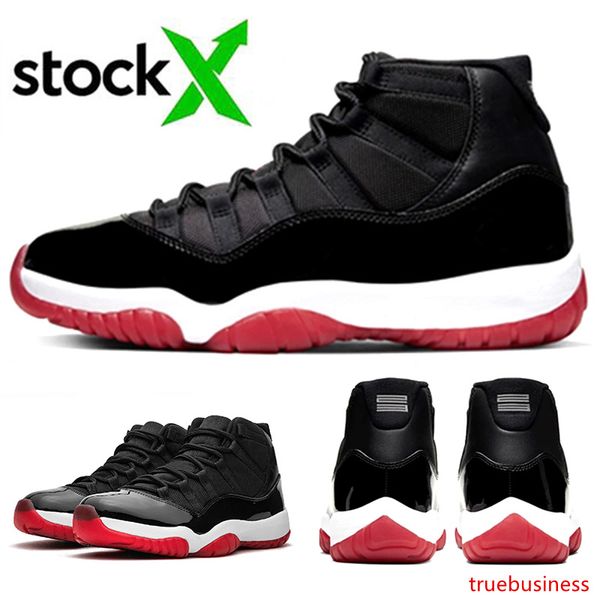 

11s bred 11 men women basketball shoes stock x mens womens trainer sport sneaker with size 36-47