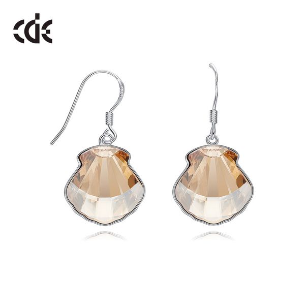 

wedding party silver s925 beaded pearl gift woman lady diamond jewelry earrings for bride acting initiation graduation cde-620, Golden