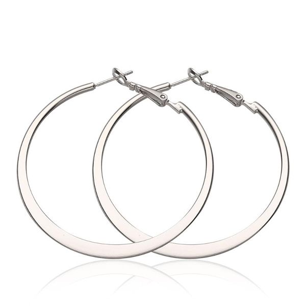 

new fashion jewelry white gold circle hoop earrings nickle antiallergic for women ke949-c, Golden