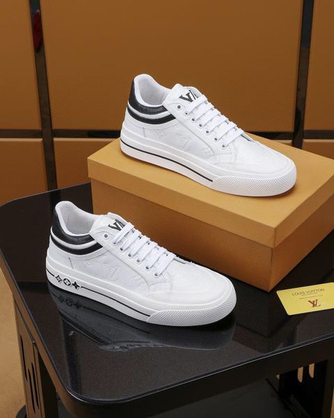 

men's shoes designer sports shoes luxury bottom casual lace up men's shoes original shoe box, Black