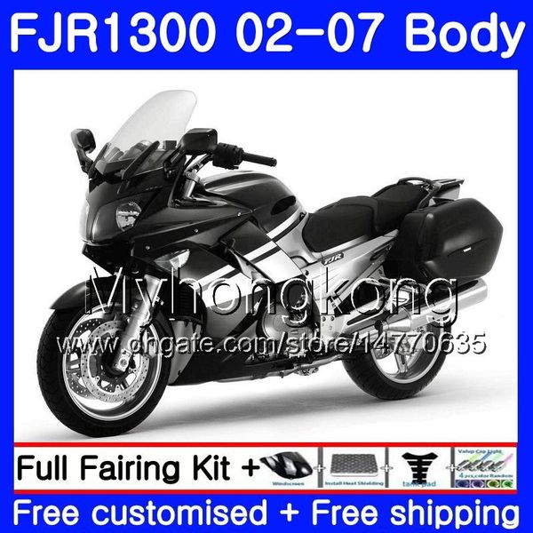 Corpo para Yamaha FJR1300A FJR1300 01 02 03 04 05 06 07 2aahm.18 FJR 1300 FJR-1300 2001 2002 2003 2004 2005 2007 Preto Prata Hot Feeding