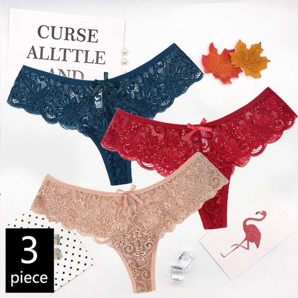 

women's panties lace thongs briefs low waist transparent women s to xl, Black;pink