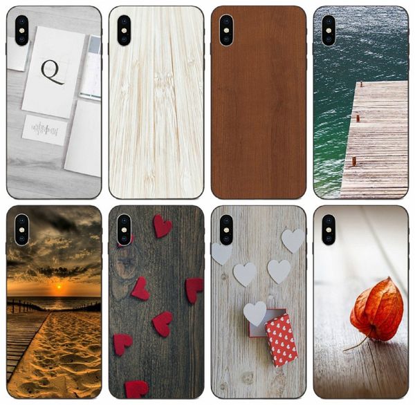 

tongtrade] luxury wood texture printed case for iphone 11 pro 8 7 6s 5 max x xs samsung j7 prime huawei y5 xiaomi 9t pro case