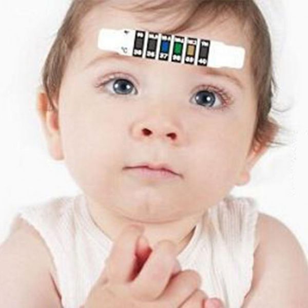 

10pcs baby thermometer reusable toddler forehead care health monitors non-toxic baby kids forehead temperature stickers