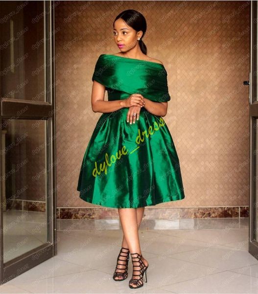

2019 elegant arabic green plus size african black girl prom dresses vestidos de fiesta homecoming cocktail dress evening gowns short