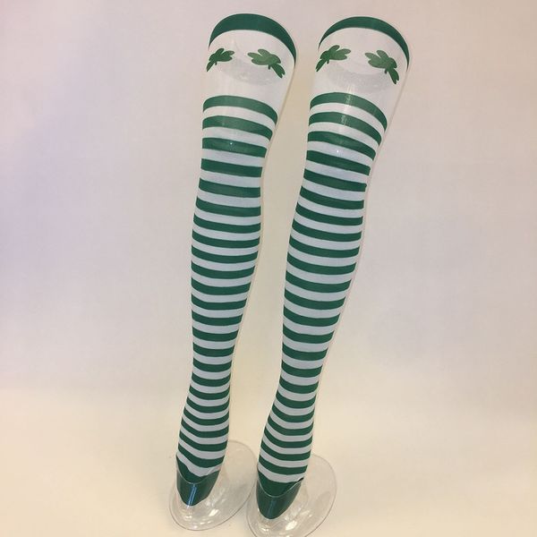 

sagace stocking women thigh high spcks over girl winter cotton stripe warmer soft socks leggin cotton casual striped print, Black;white
