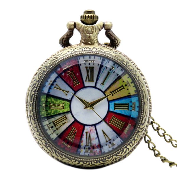 

Часы карманные часы Fob 2014 Новый Bronze Красочный набор Рим Количество кварцевые карм