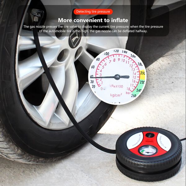 

aoshike car air pump 16 # 19# air compressor wheel tyre inflator pump car auxiliary tools tire inflation compressor