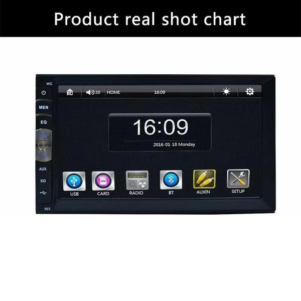 

2 din 7" lqfp80 430mhz digital touch screen mp5 player with no gps navigation stereo wifi head unit usb sd fm am car dvr