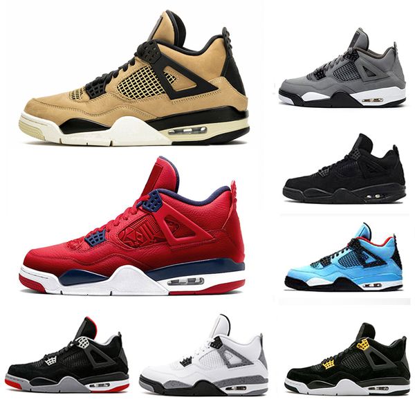 

fiba bred cool grey 4 iv mens basketball shoes 4s mushroom encore what the pizzeria royalty black cat men women trainers sports sneakers