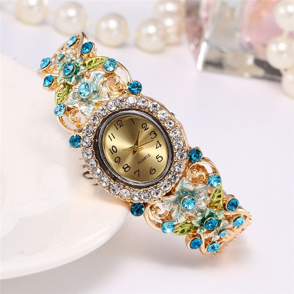

women watches round full diamond bracelet watch analog quartz movement wristwatch relojes de mujer uhren damen, Slivery;brown