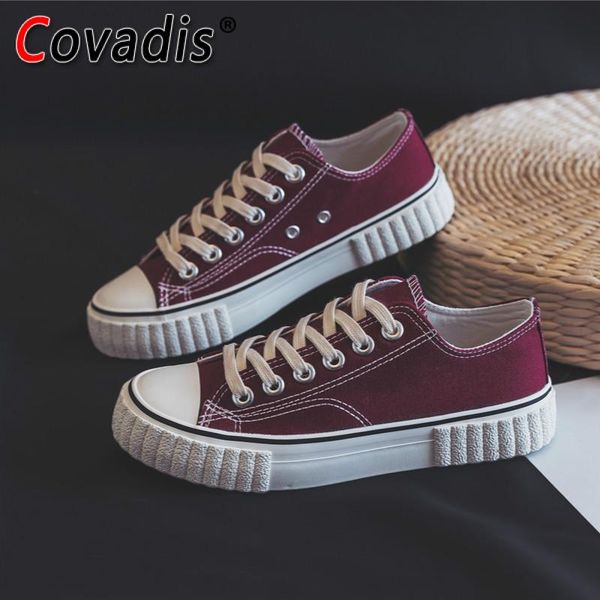 

women canvas sneakers white fashion breathble vulcanized shoes lace up women casual walking running shoes tenis zapatillas mujer, Black