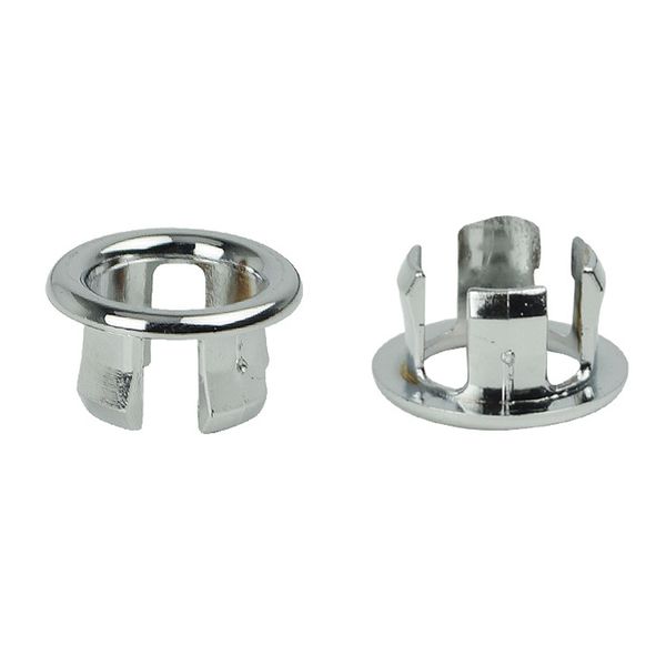 

3 style chrome bathroom basin sink spare replacement round overflow cover tidy trim 30 * 16 * 22mm, easy to install