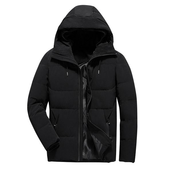

brand jacket men clothes 2019 casual winter stand collar hooded collar newfashion winter coat men parka outerwear, Tan;black