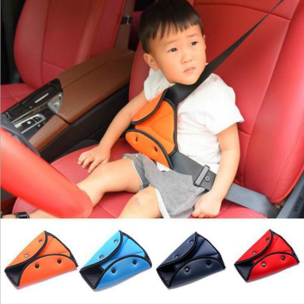 

car seat safety belt cover sturdy adjustable triangle safety seat belt pad clips baby child protection car-styling car goods