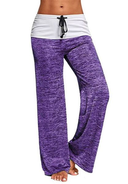 

women's designer yoga pants quick-drying sweatpants outdoor casual wide-leg pants with waistband pants in the middle wholesale