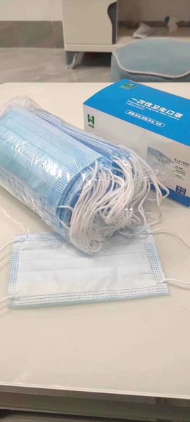 

dhl retail 50 pieces 100 pcs disposable face mouth cover masks blue 3 ply masks earloop non-woven fabric prevent flu