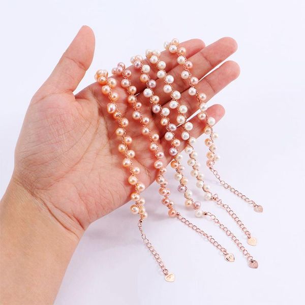 

bracelet trendy sweet multicolor pearl tube fashion bracelet pearl adjustable bangle for women fashion accessories jewelry, Black