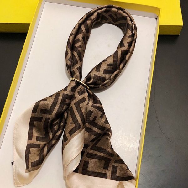 

fashion-2020women silk scarf feeling hair neck scarves square brand office printing l waiter flight