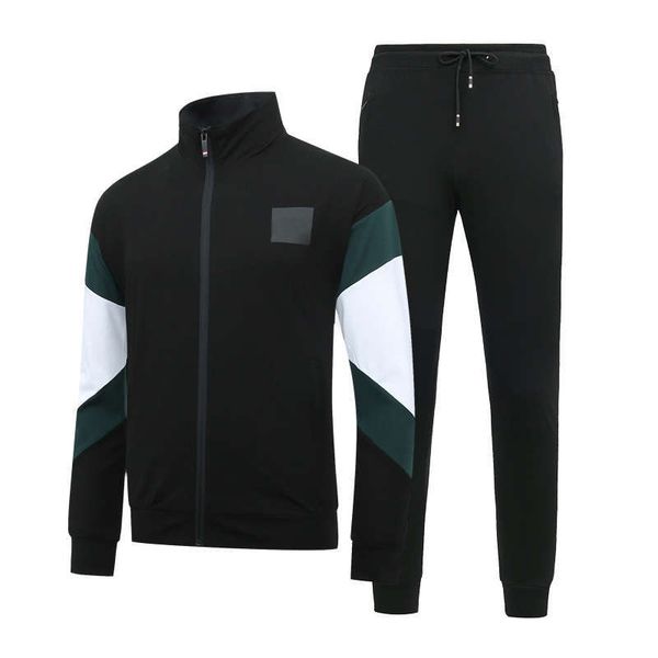 

new spring mens designer tracksuits fashion branded tracksuits for men track suit autumn long sleeve pants men suits clothing l-5xl, Gray