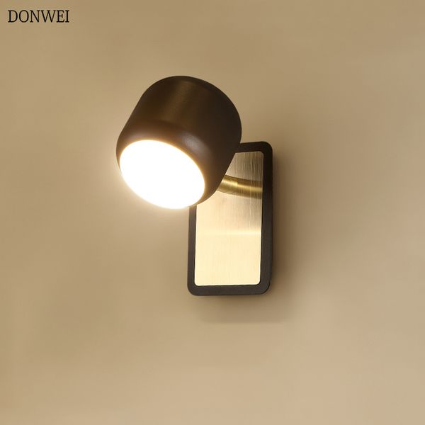 

modern 5w led wall lamp adjustable bedroom living room wall light aisle foyer corridor bathroom home decorative light ac90-260v