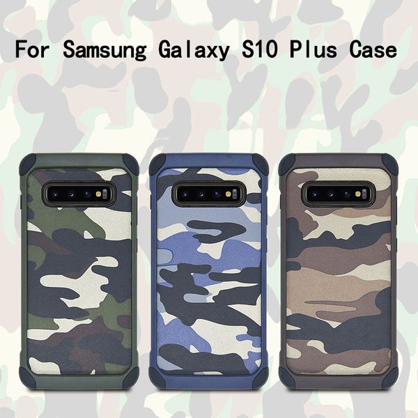 

гибридный tpu + pc противоударный чехол для galaxy s10 plus army samsung камуфляж обложка для samsung galaxy note 10 plus бесплатная доставк