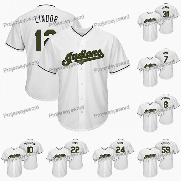 

Cleveland Francisco12Lindor Memorial Day Indians Jersey Yan Gomes Edwin Encarnacion Jason Kipnis Corey Kluber Tyler Naquin Danny Salazar