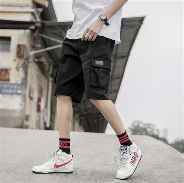 

Mens Summer Designer Short Pants Workwear Teenager Loose Mid Clothing Micro Bomb Overalls Fashion Relaxed Apparel