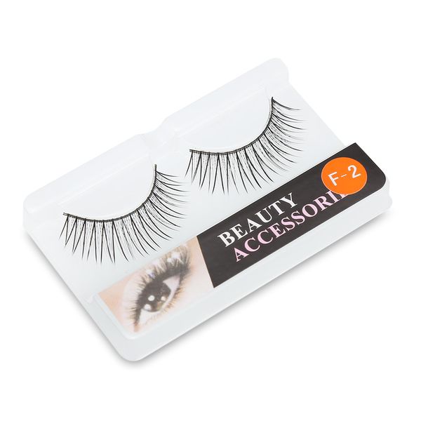 

ovonni 1 pair cosmetic natural false eyelashes makeup mink cross extension beauty tool