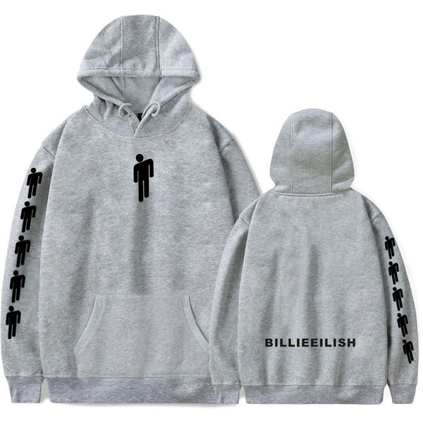 

hoodie printed american singer billie eilish sweatshirt hoodies women's harajuku fashion cotton billie eilish sweatshirt, Black