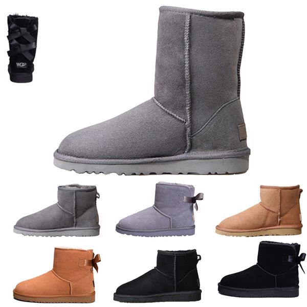 

wgg women boots ankle black ankle grey knee grey wgg designer womens shoes winter snow boots 36-41