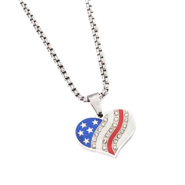 

trendy new fashion jewelry love heart stone design pendant necklace gift for women girl, Silver